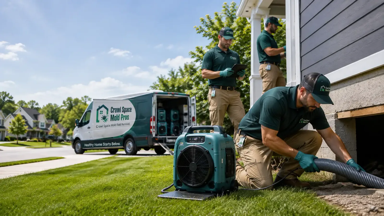 Crawl Space Mold Removal in Alma Center, WI